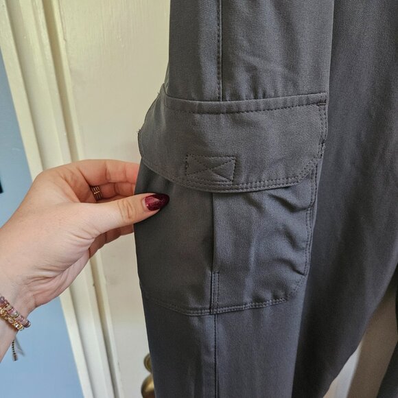 Eddie Bauer Adventure Snow Pants Gray Winter Fall Cold Fleece Lined Plus Size 16 - Picture 5 of 6